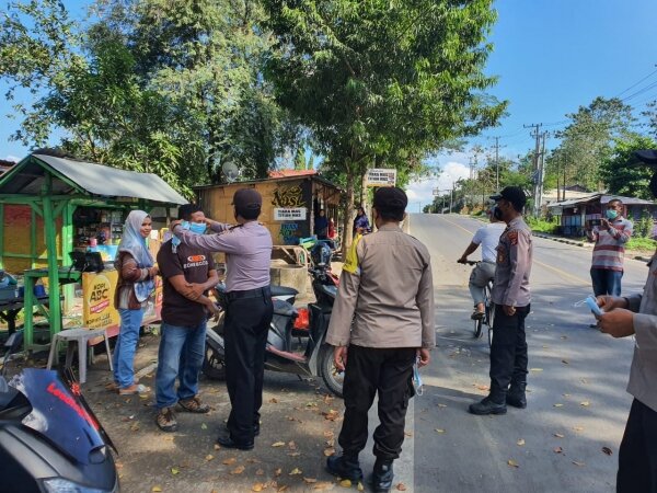 Polsek Dompu Gelar Operasi Cegah Penyebaran Covid-19 dan Varian Delta