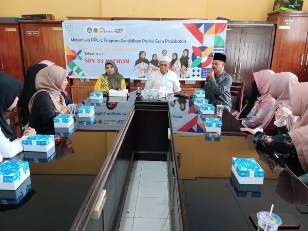 Jalin Kerjasama Antar Lembaga, FKIP Unram Laksanakan Program PPL PPG Jabatan di SDN 33 Mataram