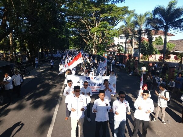 Ketua DPD Perindo Loteng Bakar Semangat Kader Sebelum Berangkat ke KPU