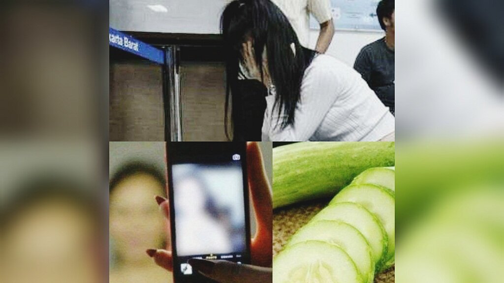 Gila...Perempuan Ini Masukkan Timun ke Alat Vitalnya Sambil Video Call